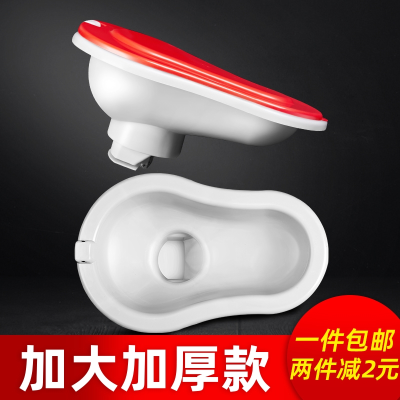 Simple toilet disposable decoration construction temporarily with cover thickness plastic squat toilet anti-odor large site