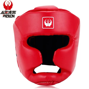 Wulong Đấm Bốc Đầu Sanda Headgear Chiến Đấu Cạnh Tranh Đào Tạo Mặt Taekwondo Võ Thuật Đồ Bảo Hộ Mũ Bảo Hiểm