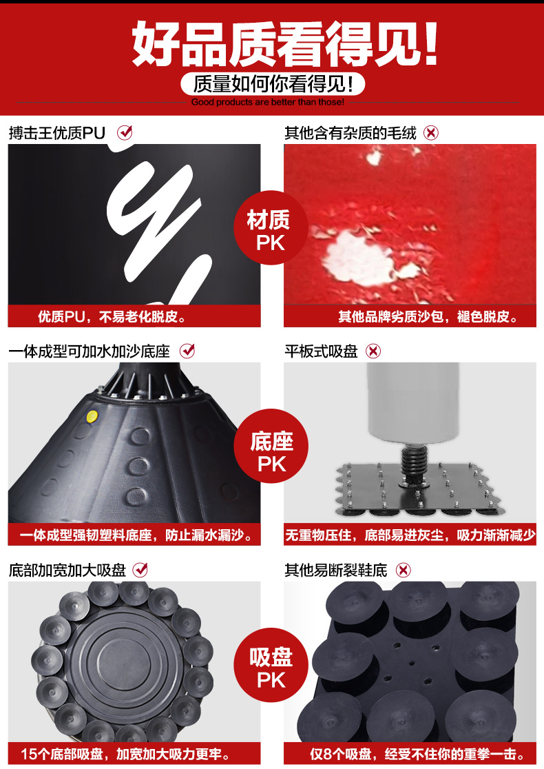 Dành cho người lớn sucker tumbler Sanda đấm bốc võ thuật chiến đấu bao cát nhà dọc taekwondo trẻ em của thể dục bao cát găng tay đấm bốc