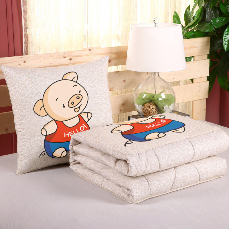 Jubilation Pillow Quilt Double-Use Nap Pillow Car Sofa Sofa Bed Head Cushions Office Lean air conditioning Quilt Versatile