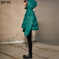 dfvc Зимний зеленый пуховик, небольшая бархатная куртка, в корейском стиле, 2020, городской стиль, утиный пух