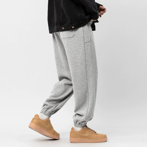 Демисезонные утепленные штаны для отдыха, оверсайз, в американском стиле