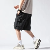 Мужские летние шорты, шелковые тонкие быстросохнущие штаны для отдыха, в американском стиле