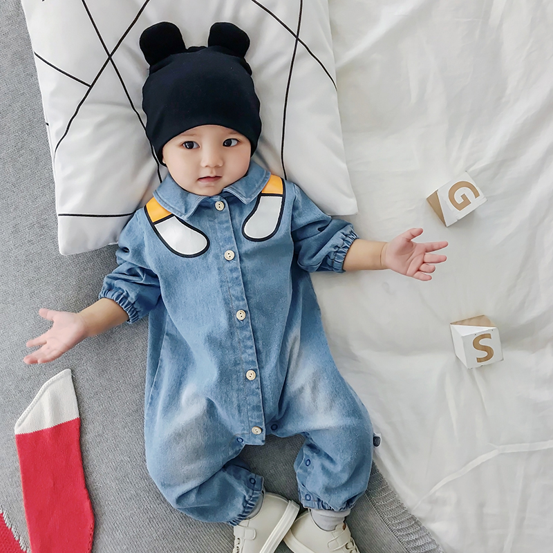 Baby outfits, Cowboys, autumn and winter windproof men and women babies 3-6 months climbing clothes jacket 1-3 years old