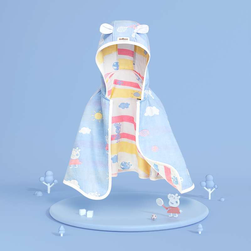 Baby cloak Spring and autumn winter wear warm jacket windproof baby cape out to hold the child hooded windshield shawl