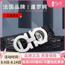 BILY&LV crocodile leather belt Mens leather automatic buckle brand-name business luxury brand belt mens trend