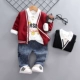 Qiu Si Buckle с тремя частями Set-Wine Red