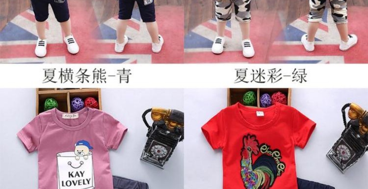 Quần áo trẻ em hè 2018 nữ mới cho bé sơ sinh quần áo trẻ em quần áo ngắn tay 0-1-2-3-4-5 tuổi quần áo thể thao trẻ em