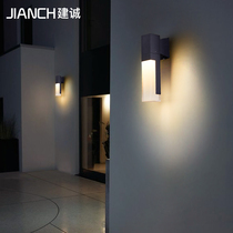 Square outdoor stair aisle waterproof acrylic wall lamp modern simple creative exterior wall lamp courtyard balcony wall lamp