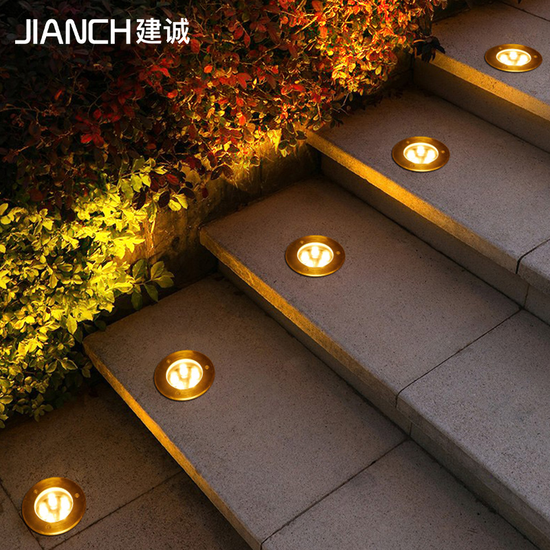 LED buried lights Lawn lights Outdoor waterproof grass buried lights Embedded square Park decorative landscape lights Spotlights