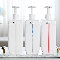 Japan TSB large diameter sub-bottle 650ml household washing lotion replacement bottle White pressed square refill bottle