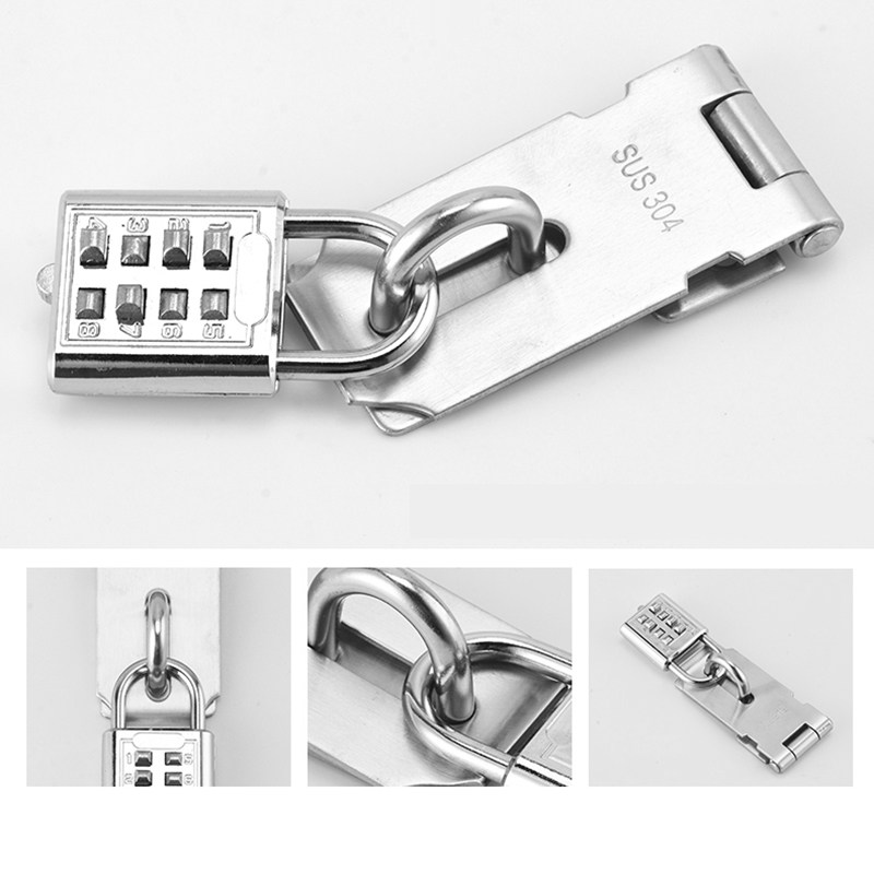 Anti-rust coded lock button lock 8 keys tens blind lock fixed password Easy operation password padlock
