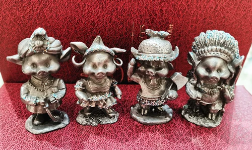 Экзотическая свиная русская жестяная мастерская мультипликация