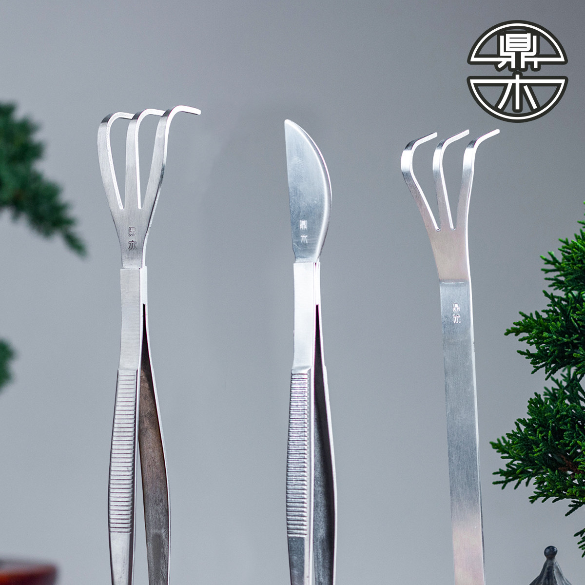 Stainless Steel Tweezers Harrowing Knife Bonsai Bonsai Bud Bonsai Harrowing Tweezers Moss Potted Pine Soil Pressed Earth Swap Basin Tool