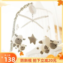 ins crib bell music rotation 0-6-12 months baby rattle newborn hanging bell bed bell fabric bed bell