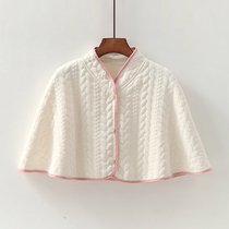 Confinement shawl cloak season thin shoulder confinement summer clothing air-filled cotton for pregnant women and maternity air-conditioning protection breastfeeding