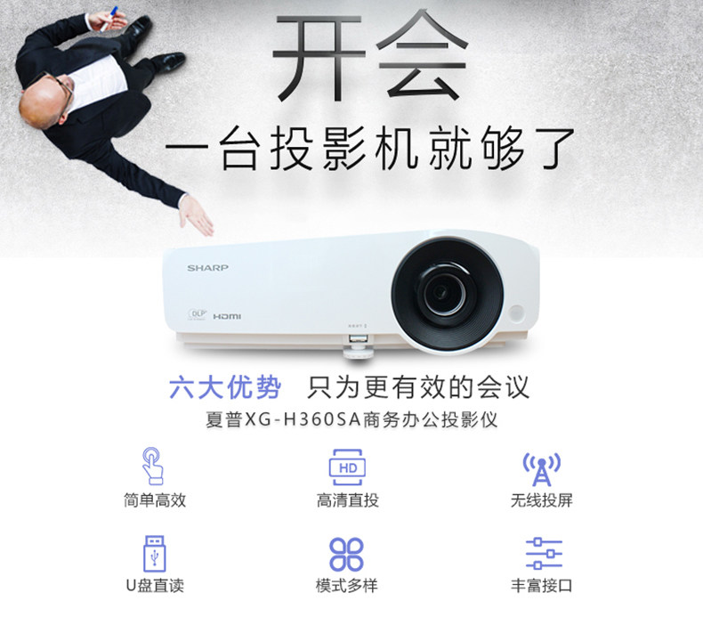 Sharp Sharp XG-H350ZA Projector 360ZA 400ZA 450ZA H450XA HD Home Theater