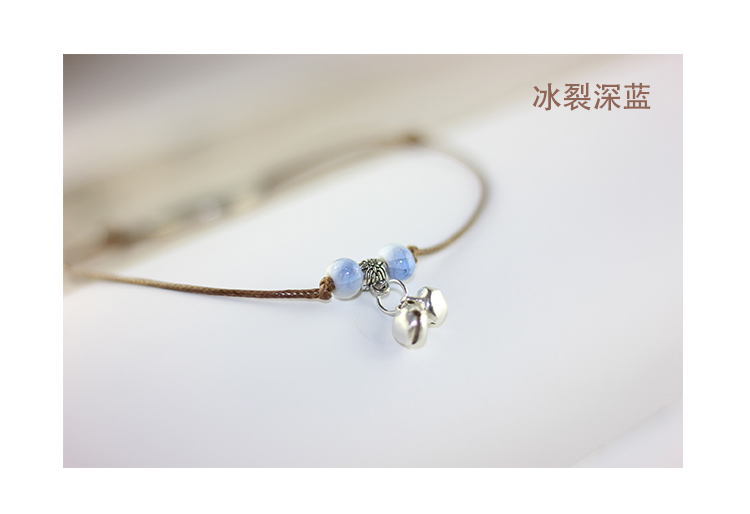 chân sen bạn gái vòng chân vẻ đẹp thời trang Nhật Bản và Hàn Quốc handmade gốc trinkets gốm sản xuất lâm nghiệp vòng đeo chân cho nữ