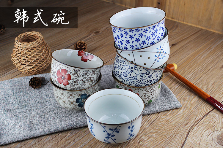 Phong cách Nhật Bản gió 4.25 inch bát cơm gốm khay đựng đồ ăn dặm cho bé