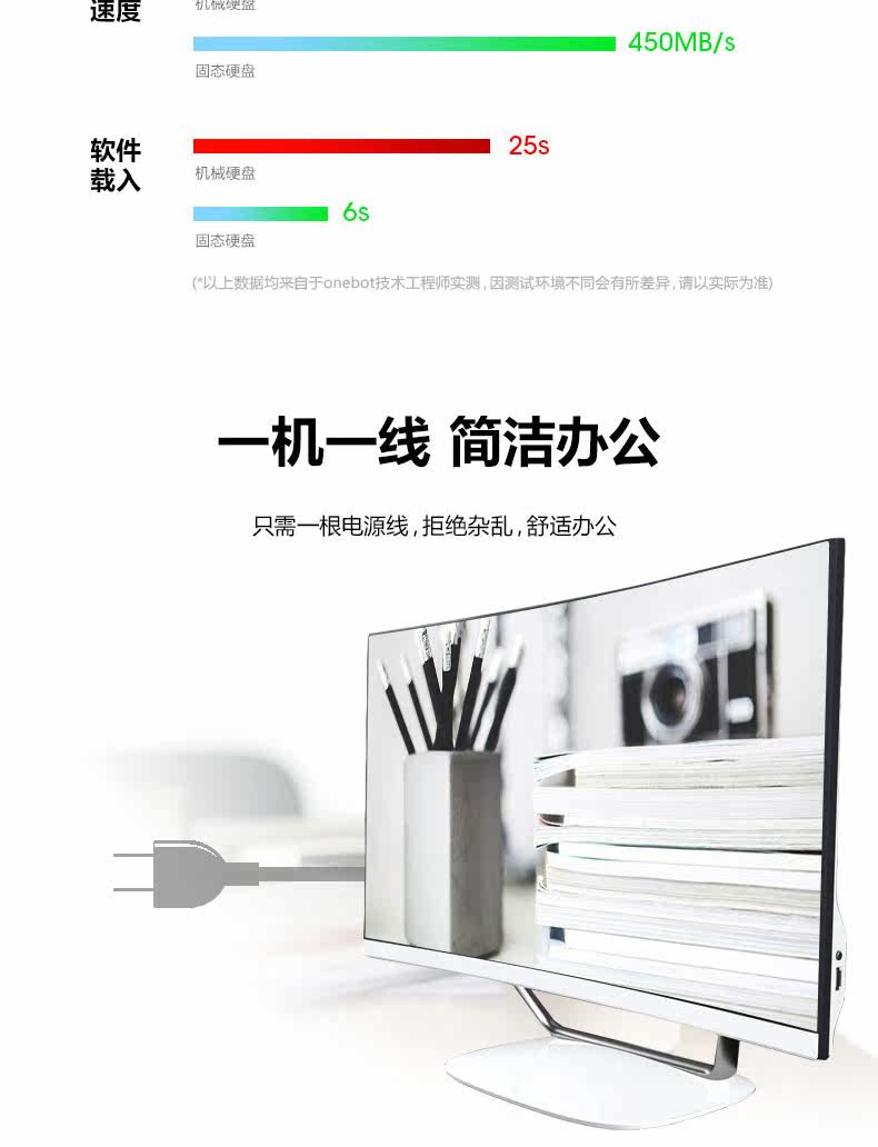 Монитор onebot s500曲面一体机电脑家用办公设计23.8英寸i5 9400六核绘图网课学习aio电脑全套一体式电脑9100