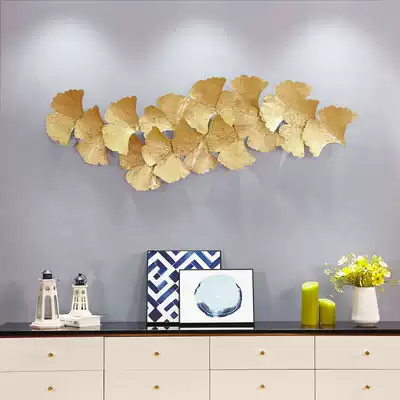 Metal bedroom wall decoration wrought iron wall wall decoration hotel model room living room background wall pendant creative