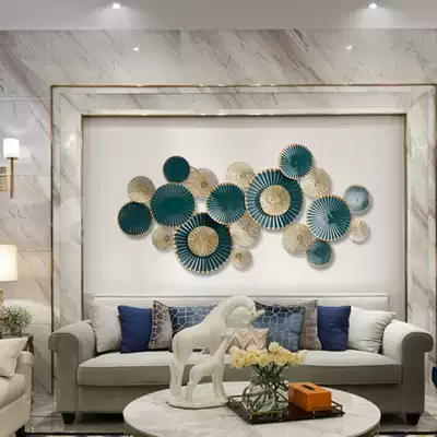 Bedroom wall decoration wall decoration living room pendant Wall three-dimensional wrought iron flower wall hanging TV background wall