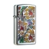 Zippo nhẹ hơn phụ nữ chính hãng mỏng máy hẹp sơn mô hình ngọn lửa Mỹ gốc xác thực chữ zppo - Bật lửa quẹt dupont Bật lửa