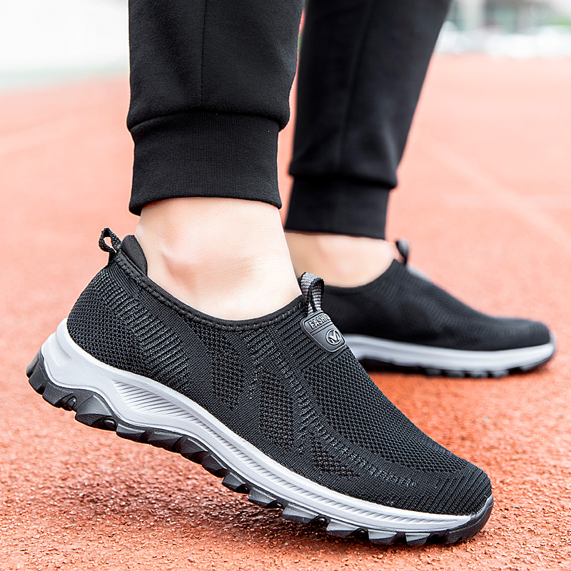 Summer breathable mesh old man shoes old Beijing cloth shoes man dad leisure sports middle aged footwear shoes