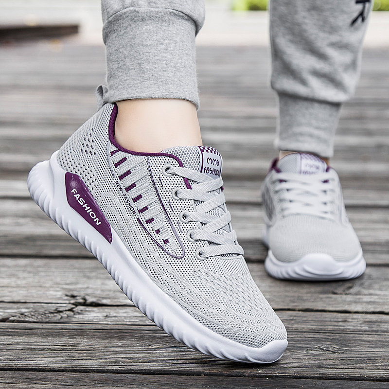 Spring middle-aged mom sneaker anti-slip soft soles old shoes running shoes old Beijing cloth shoes