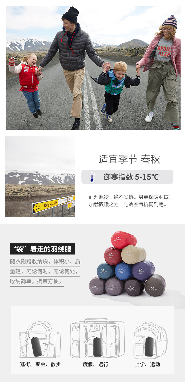 Blouson homme BOSIDENG    en Nylon - Ref 3122282 Image 10