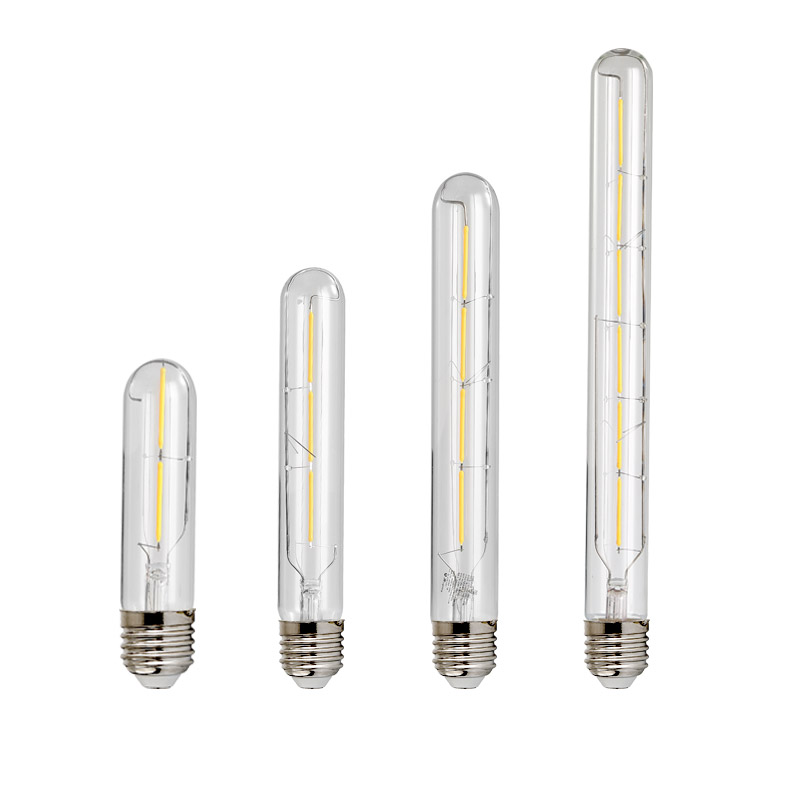 Edison LED Bulb E27 Screw Mouth Retro Long Tube Energy Saving Super Bright Imitation Tungsten Filament Lamp Creative Bulb