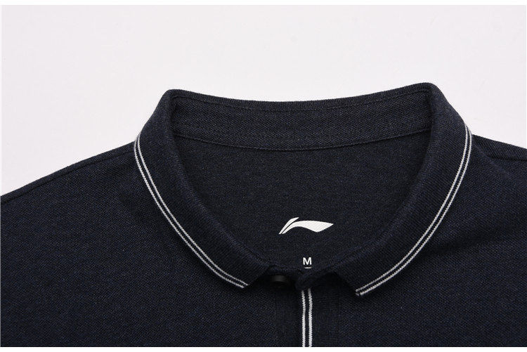 Li Ning POLO áo sơ mi nam 2018 mùa hè đích thực của nam giới thể thao giản dị áo sơ mi thở mồ hôi thấm ngắn tay T-Shirt nam áo polo nam uniqlo