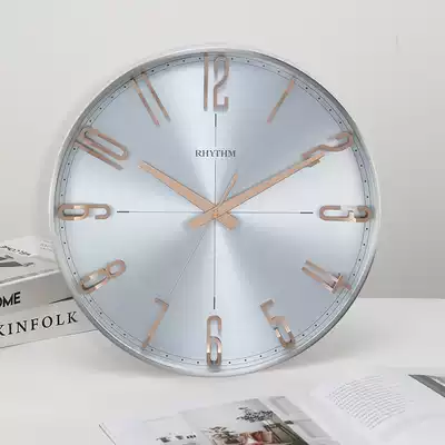 Japan Lisheng light luxury stereo digital wall clock living room personality creative ins simple wall watch Wall Clock Clock Clock