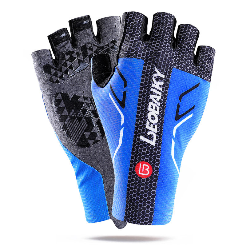LB Bike Riding Gloves Mountaineering Caravan Gloves Summer Men And Women Road Cars Equipped Halffinger Gloves Shock Absorbing Non-slip