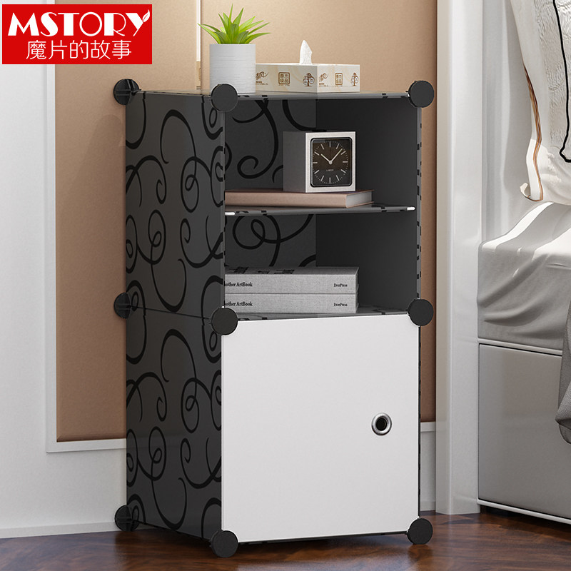 Brief Nordic Wind bed Head cabinet Simple Rental Room Exclusive Ultra Cheap Mini Bedside Eurostyle Small Shelf