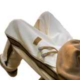 Утепленные дизайнерские демисезонные джинсы с начесом, бархатные штаны для отдыха, тренд сезона, свободный прямой крой, в американском стиле