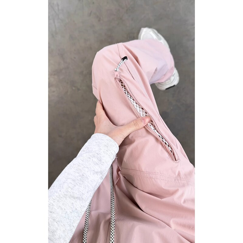 Dopamine Pink Nylon Quick-Drying Hiking Pants for Men, Spring and Summer Outdoor Sun Protection Mountaineering Pants, Lightweight and Breathable Pants Dopamine Pink Nylon Quick-Drying Hiking Pants for Men, Spring and Summer Outdoor Sun Protection Mountaineering Pants, Lightweight and Breathable Pants