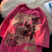 Розовая красная основная картина