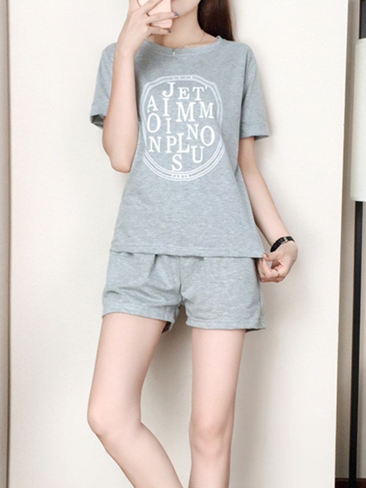 2021 new sports women's summer loose Korean version short-sleeved shorts fashion running two-piece set leisure suit tide