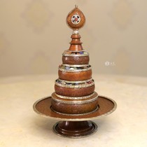 Nepalese mandala plate pure copper gilt silver copper ornaments tantric Buddhist altar ornaments carved eight auspicious mantala repair plate