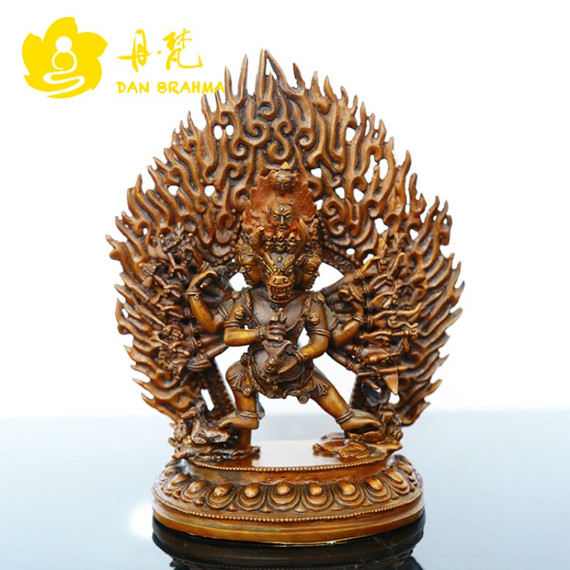 Daweed King Kong Buddha Nepal red copper Tibetan Buddhism Bronze Sculpture Bronze Buddha Pure Artisanal 19 5cm