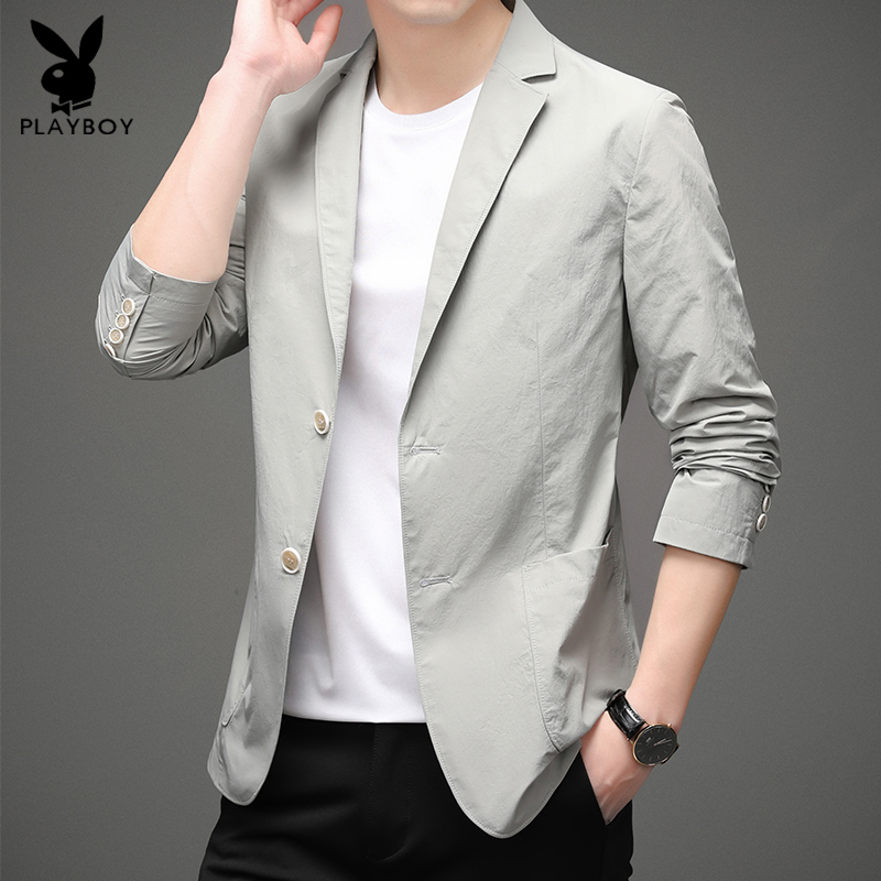 Spring and Summer Thin Casual Men's Suit, Fashionable Single-Breasted Jacket, 2026 New Style Small Suit, Men's Outerwear Hot Sale