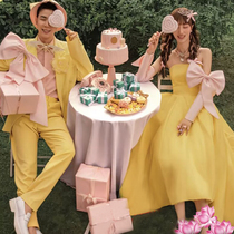 21 New photo studio couple Theme Photography costume wedding dress floral dress fresh flower fresh travel photo tide image photo casual dress