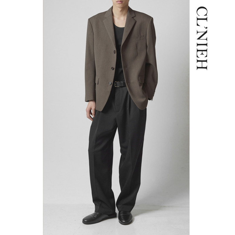Quiet Luxury Row Style Japanese Imported Nikke Wool Blend Fabric Poe Fitted Three-Button Casual Suit