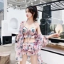 Bộ đồ bơi ba mảnh 2018 mới lưới đỏ bikini gợi cảm chia đôi bảo thủ che bụng áo tắm spa áo tắm đồ tắm 2 mảnh