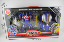 New big gift box Fitted Deformed Police Transformers with Giant Yellow Bee Deformation Toy