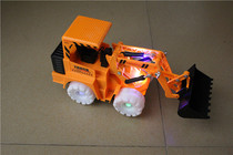 Electric engineering car toy car electric digging home-made car bulldozer excavator toy electric universal music light