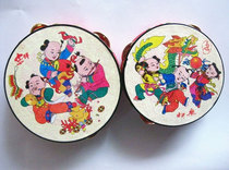 Childrens percussion instrument sheepskin money drum kindergarten teacher uses large and small tambourine plastic Xinjiang dance tambourine