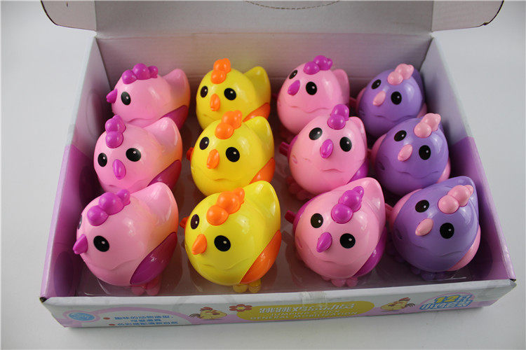 Children's Chain Jumping Chicken Toy Clockwork Chicken Head 360 Degree Rotation Toddler Toys Winding Chicken