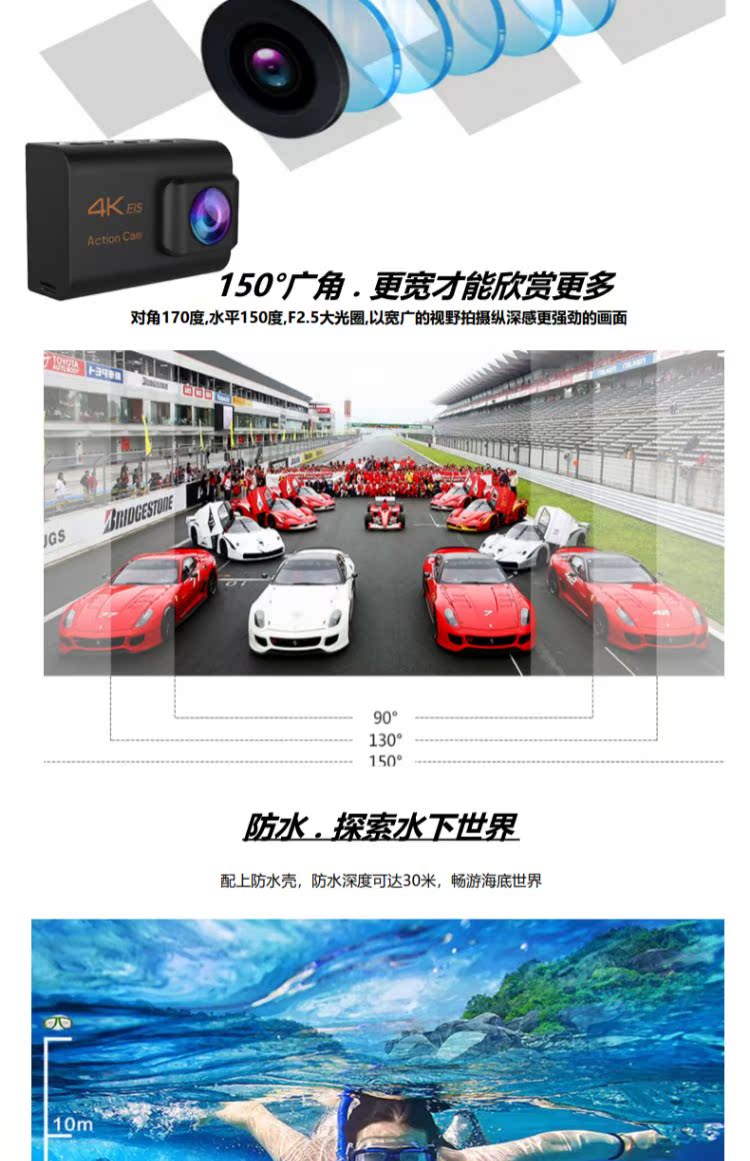 HD 4K Mini Travel Kỹ thuật số Trẻ em Học sinh Máy ảnh Thể thao Bơi Lặn Lặn Lặn Camera chống nước dưới nước - Máy quay video kỹ thuật số camera quay phim